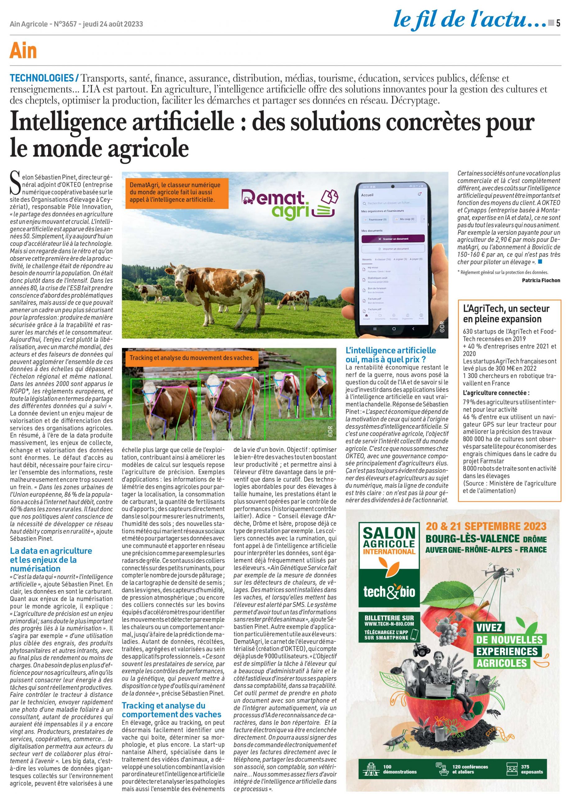 Intelligence artificielle : des solutions concrètes pour le monde agricole